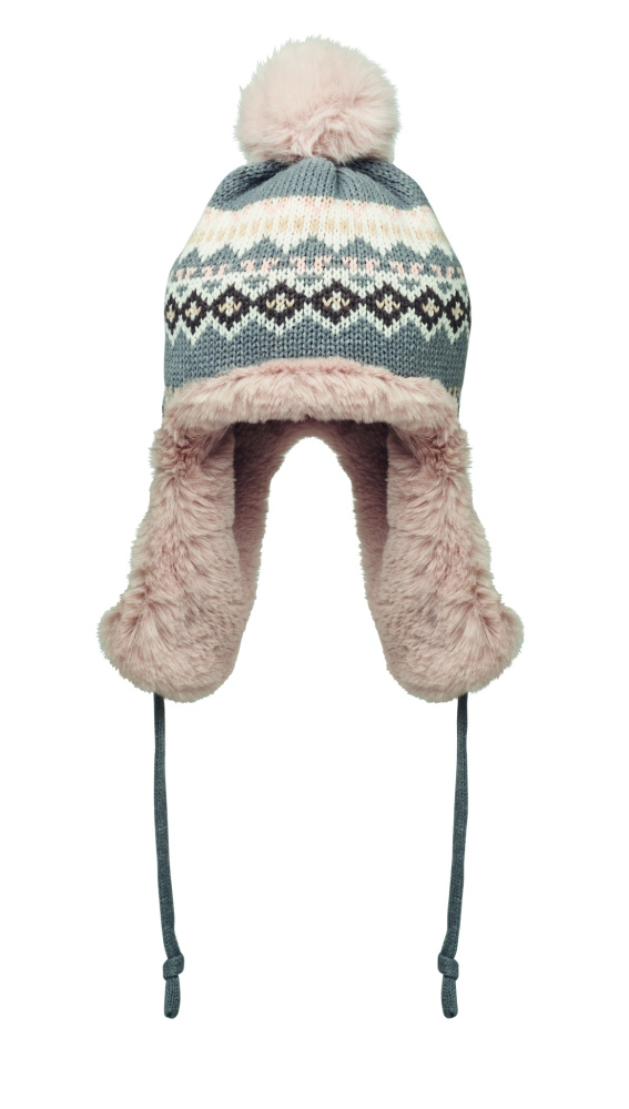 Логотрейд pекламные подарки картинка: Knitted beanie with ear flap